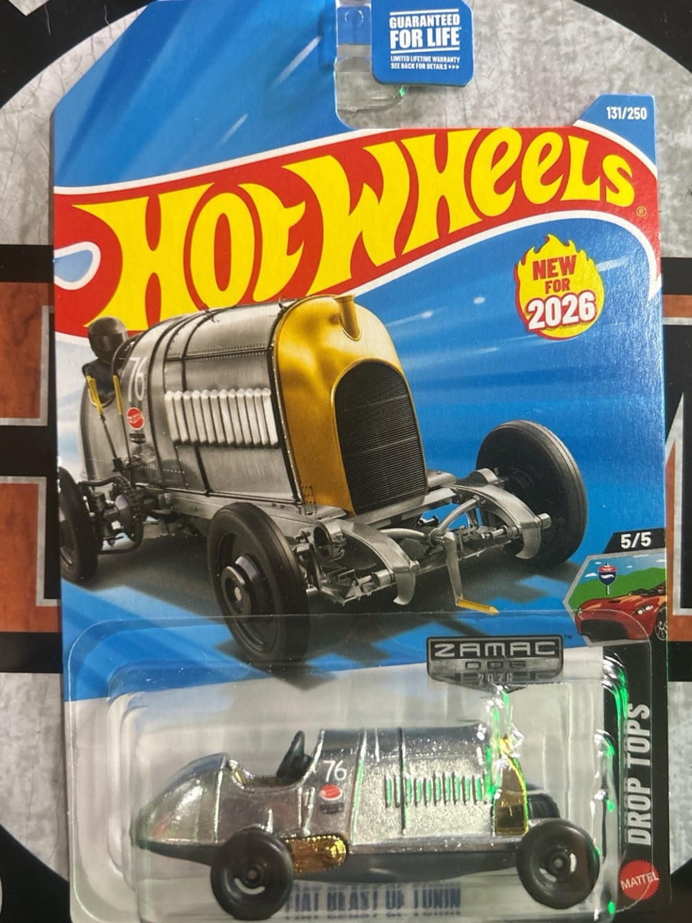 Hot Wheels 2026 Zamac Drop Tops Fiate Beast of Turin  #76 silver car #hotwheels